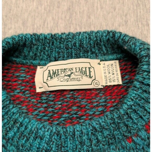 Vintage American Eagle Outfitters Wool Knit Pullover Sweater Men's Size XL - Picture 4 of 7